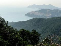 11A Red Hill and Stanley Peninsula from Dragons Back hike toward Tai Tam Gap Hong Kong